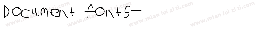 Document fonts字体转换